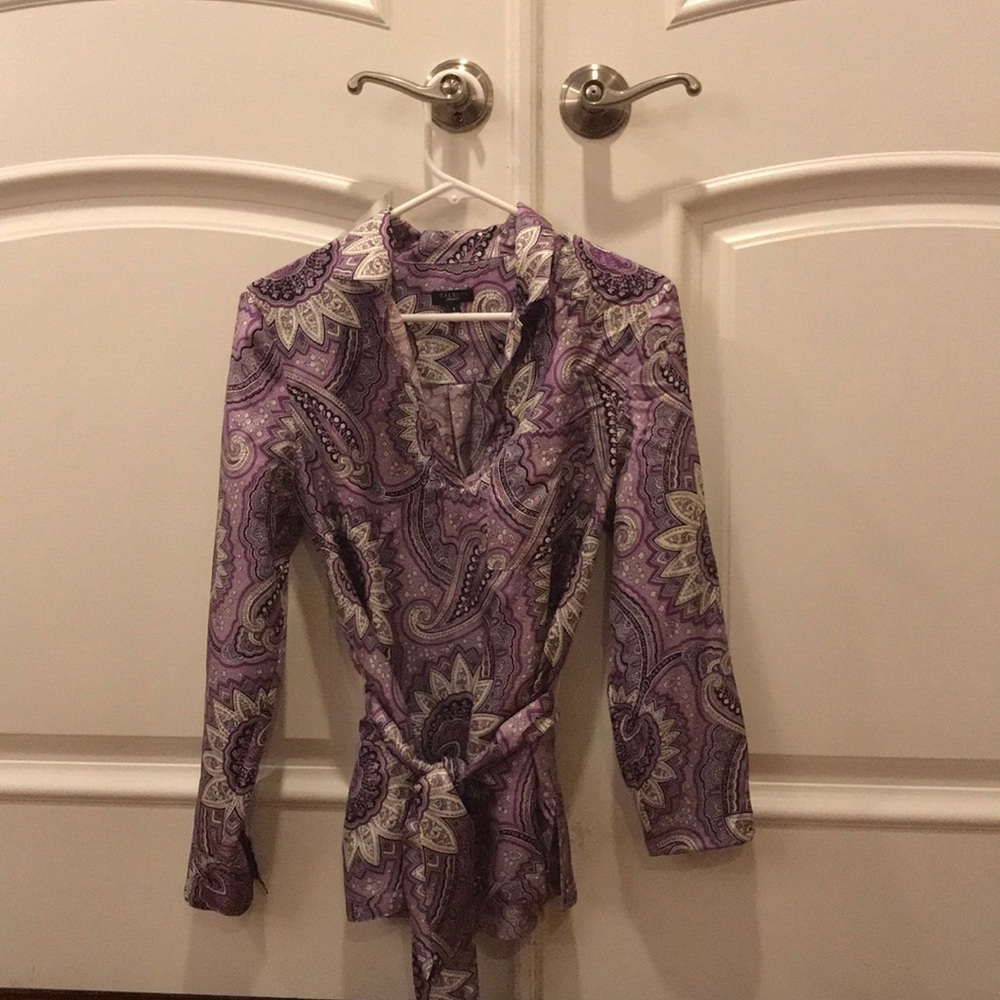 Talbots Paisley blouse size 6